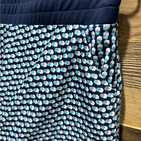 Callaway Opti Dri Skort Blue geometric tennis golf running print flare sporty M - Picture 2 of 5